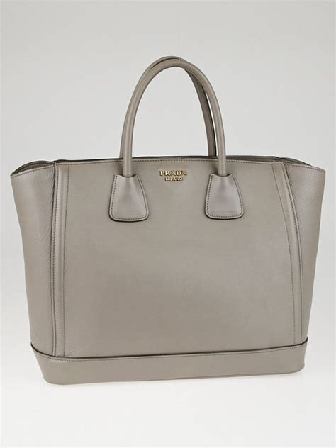 prada argilla|Prada Argilla City Calf Leather Double Handle Large .